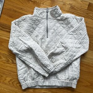 Madewell quilted half zip size small